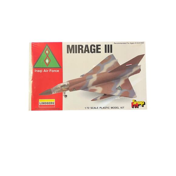 Iraqi Military Air Force Mirage III Model Kit 70955, NIB and Sealed, by Lindberg - Picture 1 of 2